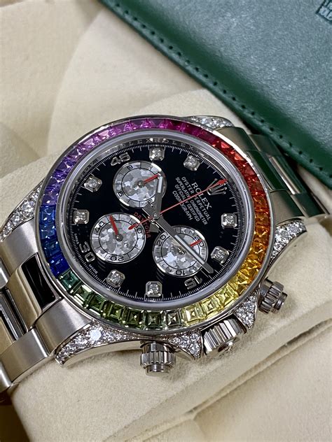 rolex dytona rainbow|rolex daytona rainbow retail price.